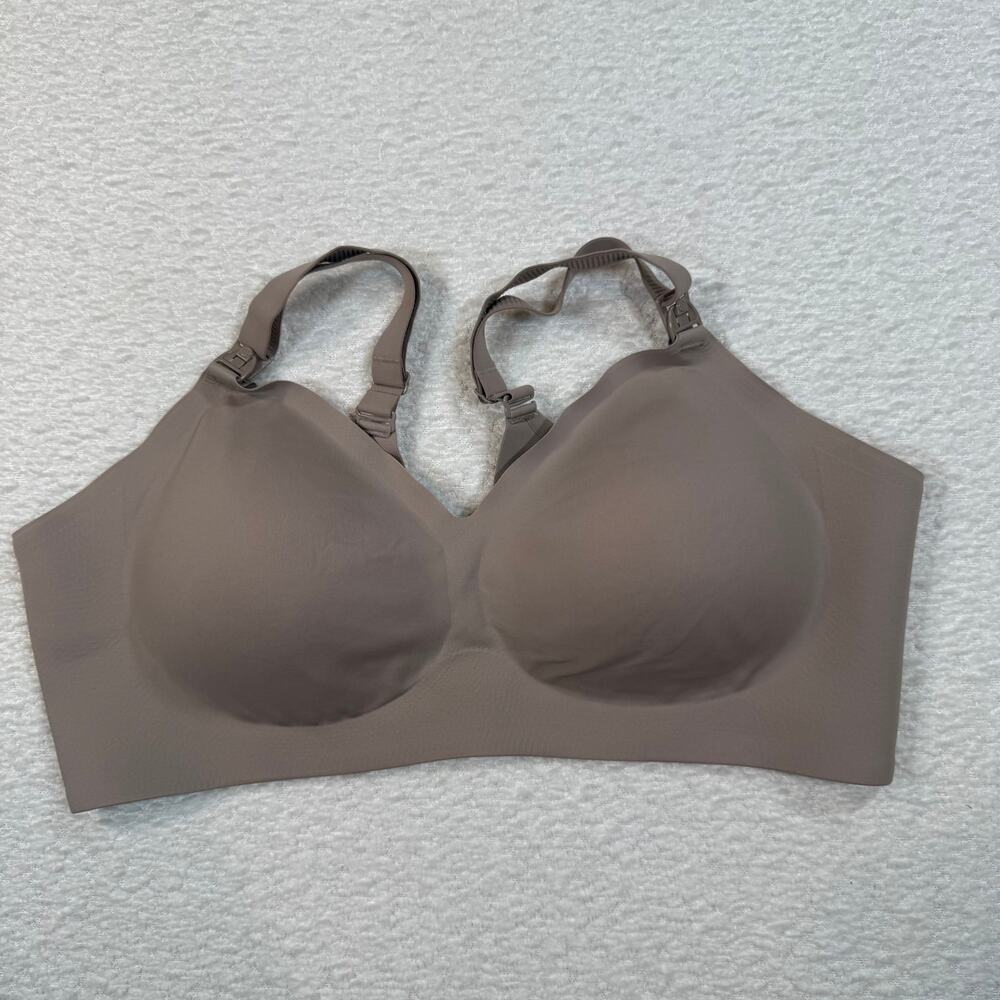 NWT momcozy womens nursing bra size 3xl dark beige stone